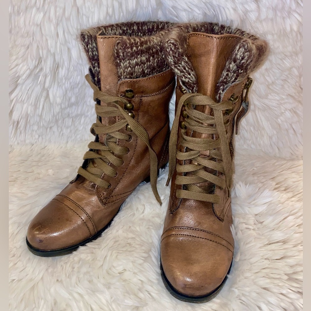 Boots Booties 90s Y2K Steve Madden Leather